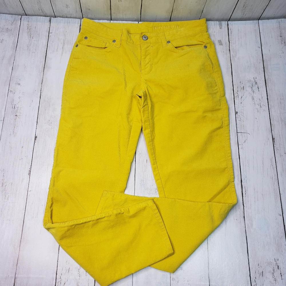 Gap Premium Skinny Golden Yellow Corduroy Jeans
